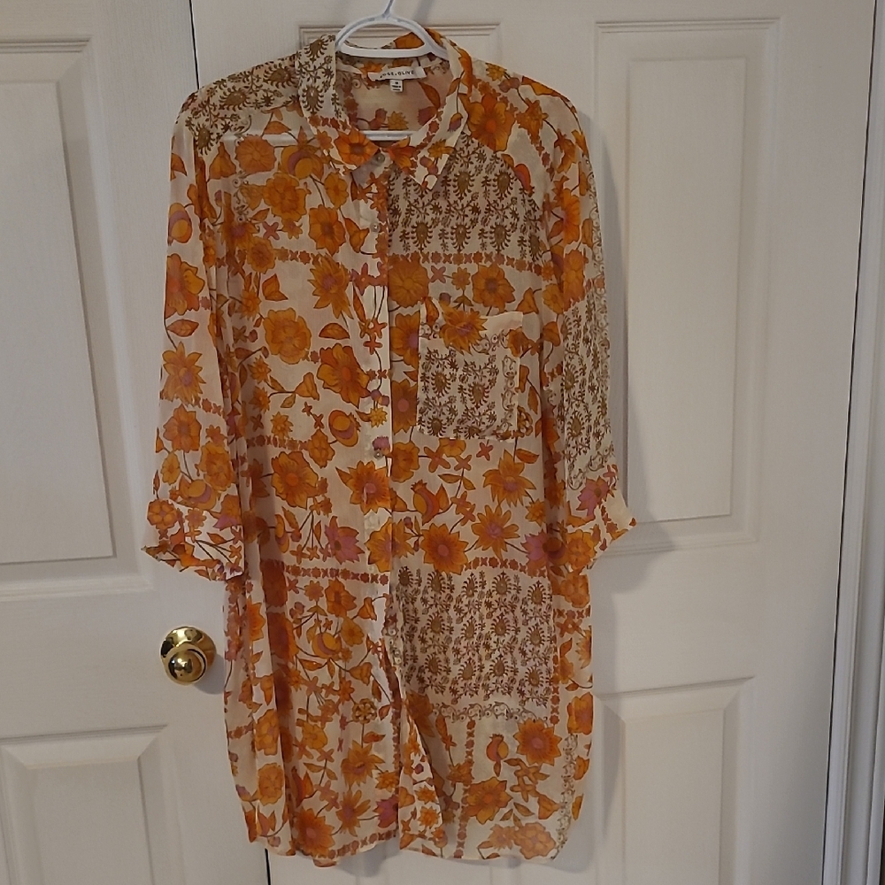 Rose & Olive Cover Up Tunic